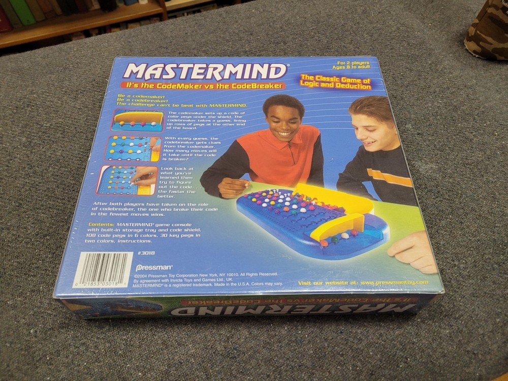 MASTERMIND Board Game by Pressman code maker vs code breaker New Sealed. - Picture 6 of 6